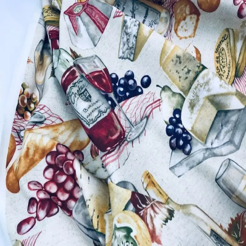 Ткань для скатерти ткань винной каминерии домашние ткани мандала вина метров 1