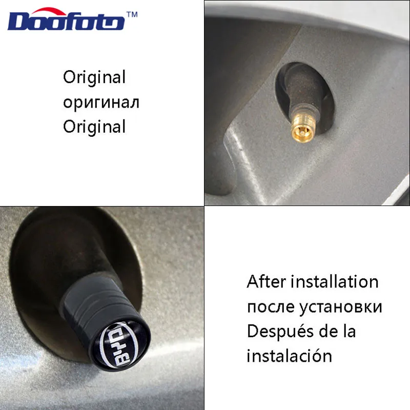 Колпачки для автомобильных клапанов Doofoto 4x BYD F3 F0 S6 F3R F 3 аксессуара защитный чехол