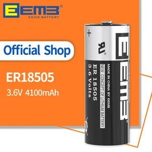 EEMB 3.6V Lithium Battery ER18505 4100mAh Batteries Non-Rechargeable Battery for GPS Electric Meter Window Sensor Alarm System