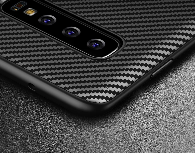 Чехол под карбон на Samsung Galaxy S10 ультра тонкий серии Fit от Caseport | Мобильные телефоны