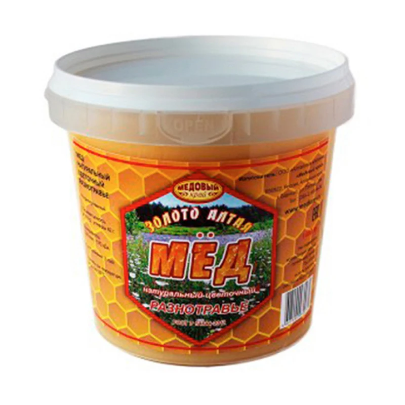 Honey Altai &quotmotley grass&quot-100% natural honey manual filling. 1400гр | Красота и здоровье