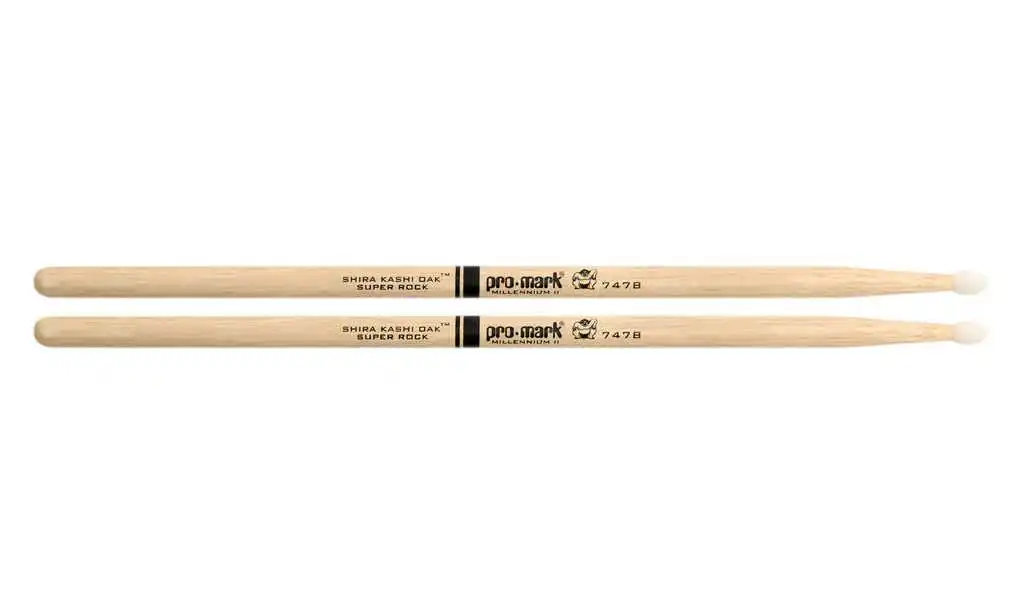 ProMark PW747BN Shira Kashi 747B &quotSuper Rock" Барабанные палочки дуб нейлоновый наконечник |