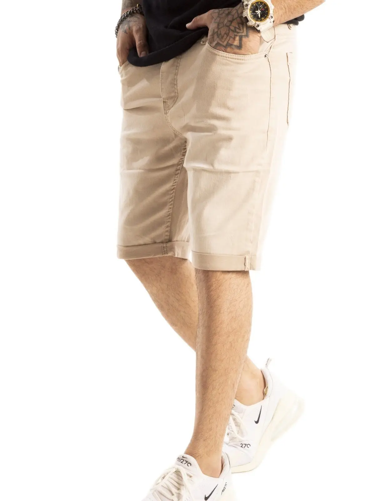 

DeepSEA Male Jeans Shorts Denim Capri Slim Fit Lycra Cotton High Quality Casual Picnic Spring Summer 2114659