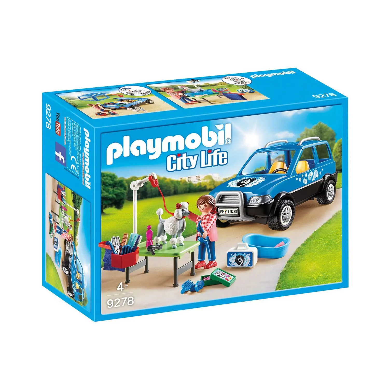 Playmobil Конструктор Отель для животных: Мобильный грумер животных|Блочные
