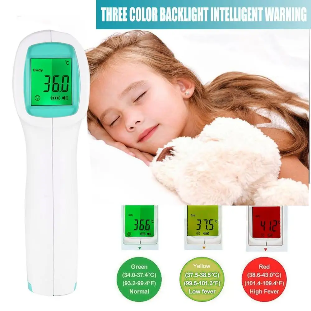 

Non-contact Infrared Thermometer Handheld Infrared Thermometer High Precision Measures Body Temperature