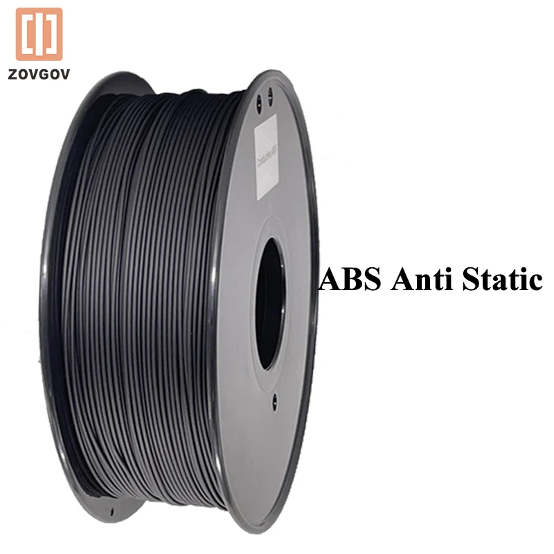 

Pure Virgin ABS ESD Electric Conduction Anti Static Raw Material Filament ZOVGOV 3D Printer 1.75mm 1kg Electrostatic Dissipative