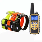 Электрический ошейник для тренировки собак с дистанционным управлением, 300 м, водонепроницаемый, перезаряжаемый, с ЖК-дисплеем