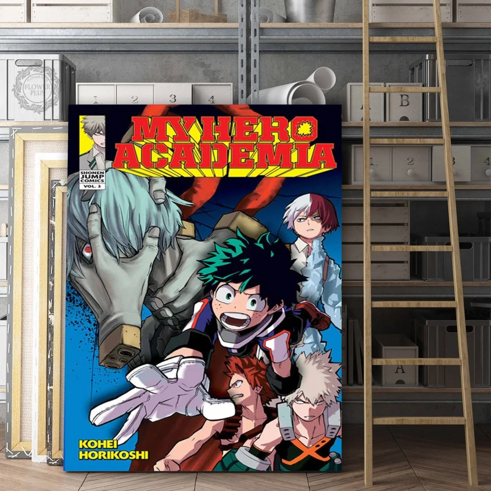 

Boku No Hero Academia My Hero Academia Hot Japan Anime Art Painting Silk Canvas Poster Wall Home Decor