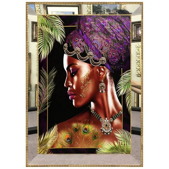 Kopen Luxe Spiegel Omlijst Digitale Canvas Schilderij 70*100 Cm