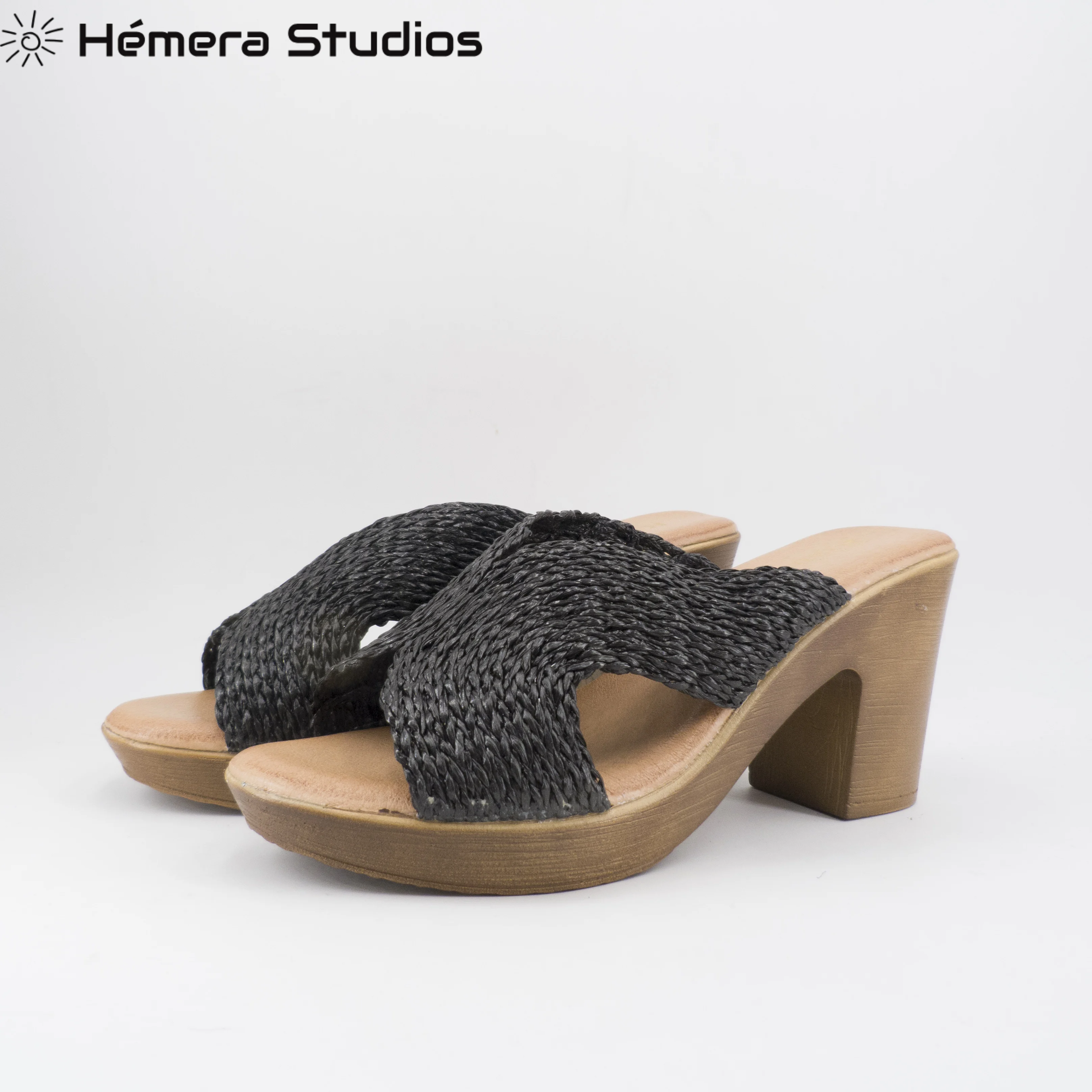 Женская обувь Босоножки на каблуке Высокий CRUZ-TIED Летняя платформе Цвет розовый