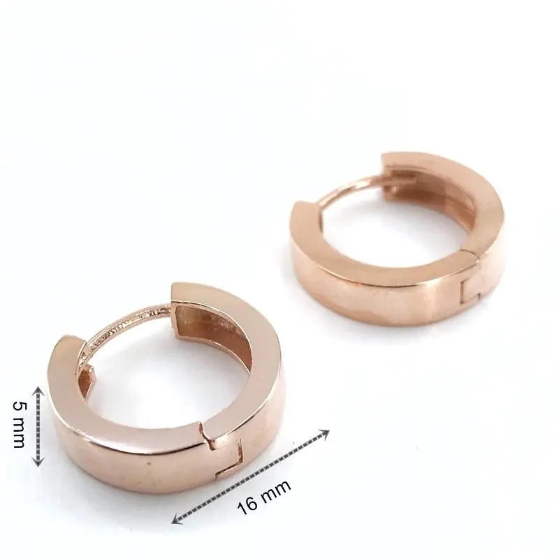 16 мм толстые Импортные высококачественные плоские Спортивные Серебряные серьги