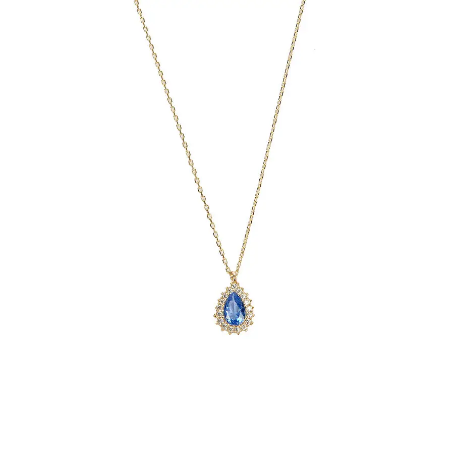 

Gold Love Special Edition 100% Real Gold 8K Women's Necklace Real Gold 1 Gr Elegant Luxury Stone Original - 4 Different Colors
