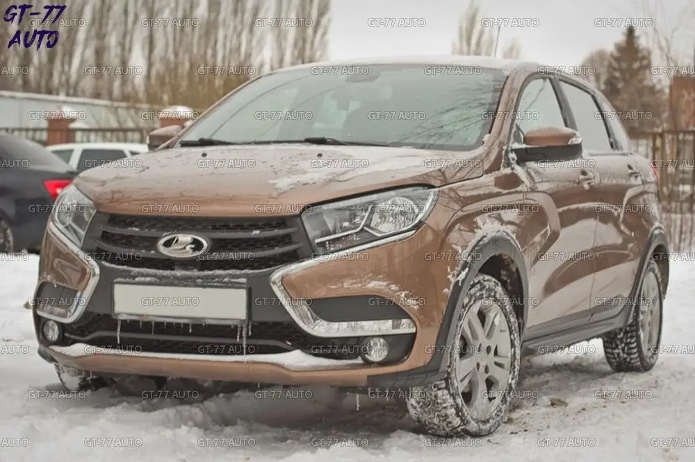 Накладки на двери для Lada X-Ray / Лада Иксрей 2015- дверные молдинги АБС пластик 4 детали