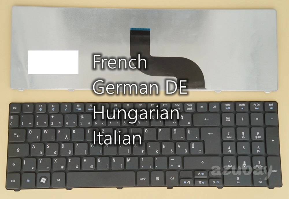 

French German Hungarian Italian Keyboard for Acer Aspire 5560 5560G 5625 5625G 5733 5733Z 5736 5736G 5736Z 5738DG 5738DZG