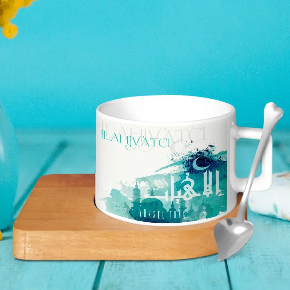 

Персонализированная профессиональная керамическая чашка для работы с деревянным корпусом, 3