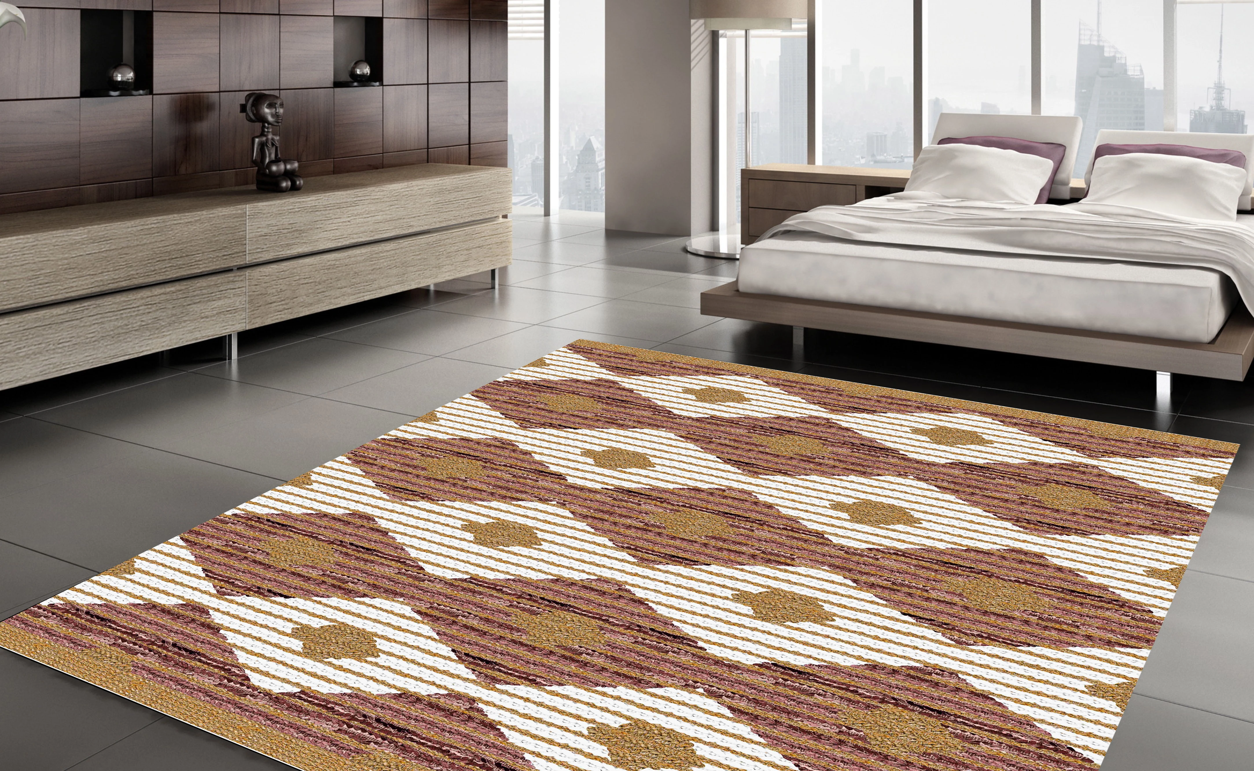 

Brown White Area Rug Carpet Floor Soft Modern Rugs Non-Slip Home Decor Thick Runner Durable Carpets Rug Floor Kilim