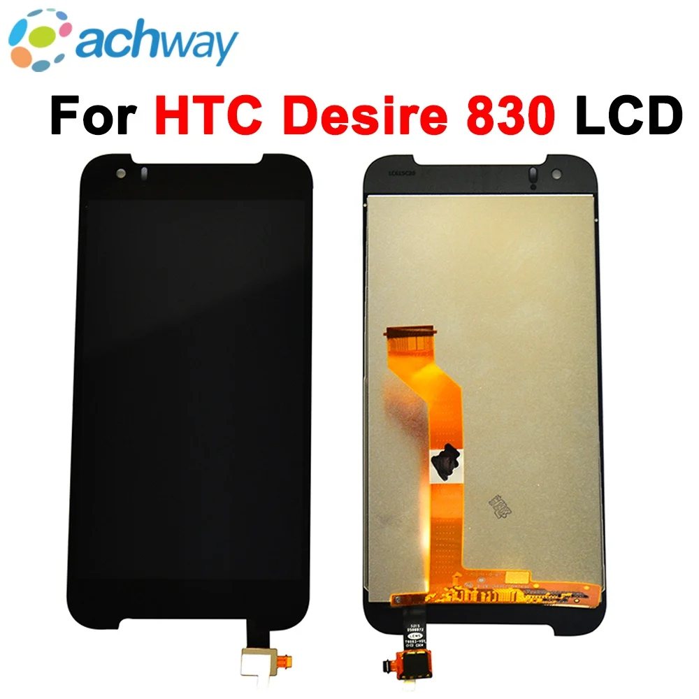 

ЖК-дисплей 5,5 дюйма для HTC Desire 830, ЖК-дисплей с сенсорным экраном и дигитайзером в сборе, дигитайзер, запасные части D830x 830, две sim-карты