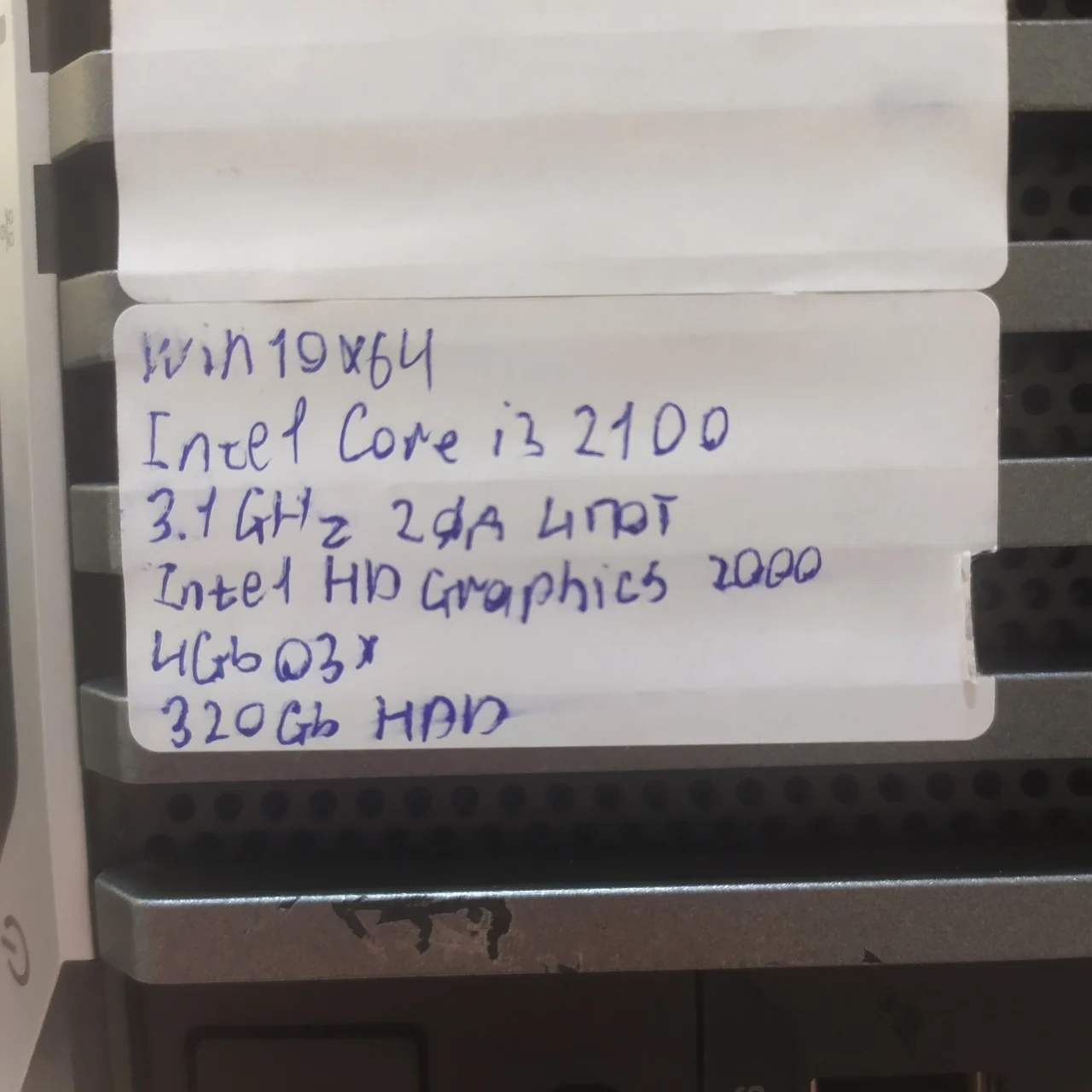 Computer Acer version s2610g Intel Core i3-2100 3 10GHz x 4/4GB DDR3/Intel HD Graphics/320GB hard drive used | Компьютеры и офис