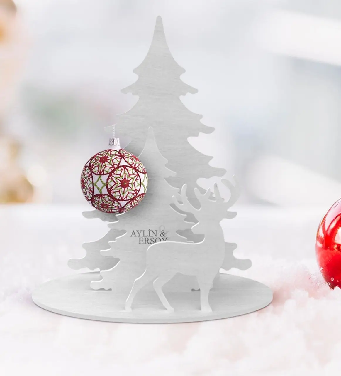 Деревянная Рождественская елка 3D на заказ (модель 1А) качественный недорогой