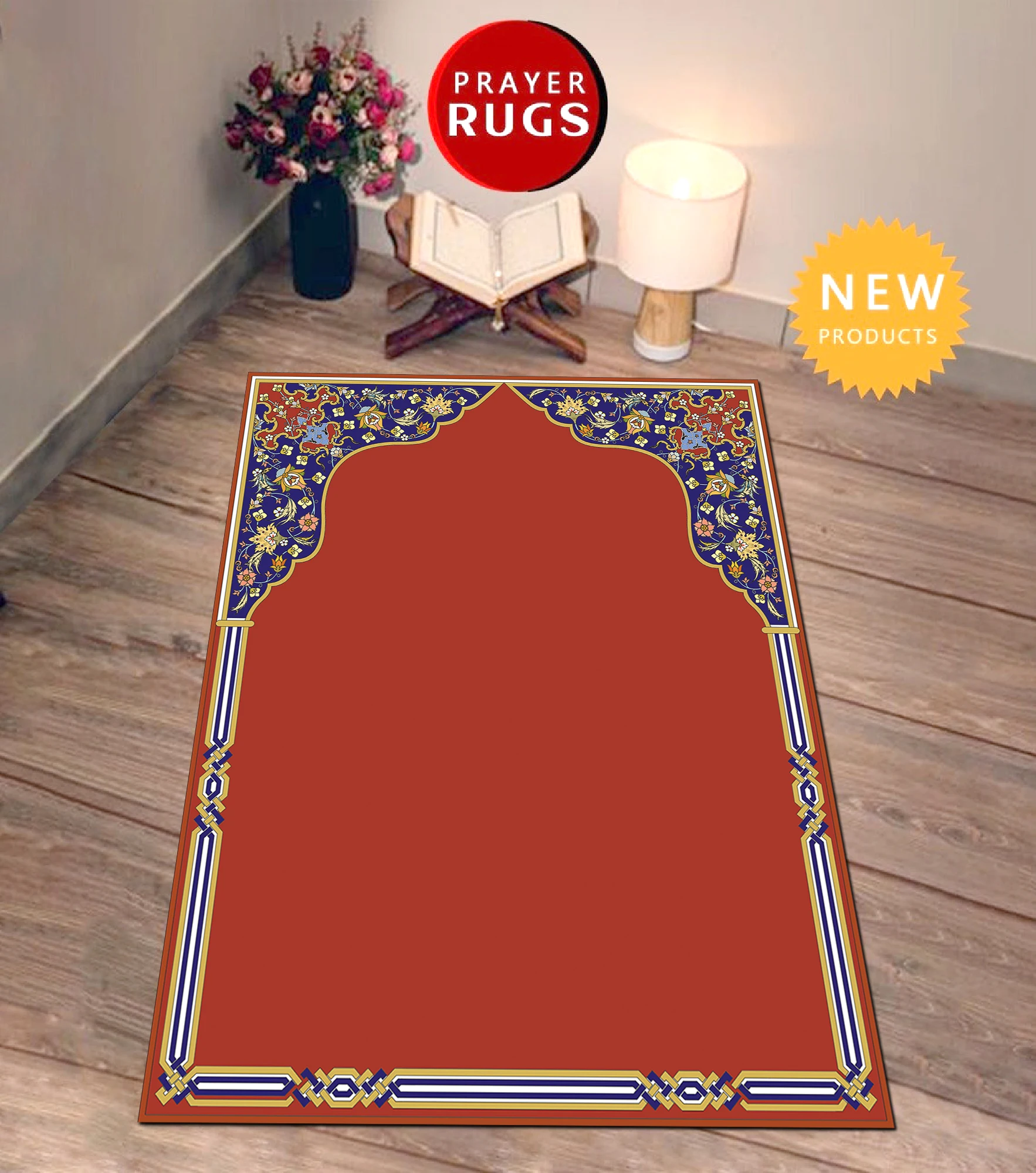 

Muslim Prayer Mat, Prayer Rug, Vip Pilgrimage Mat, Sejadah, Janamaz, Elegant, High Quality, luxury, Thick Soft Prayer Rug