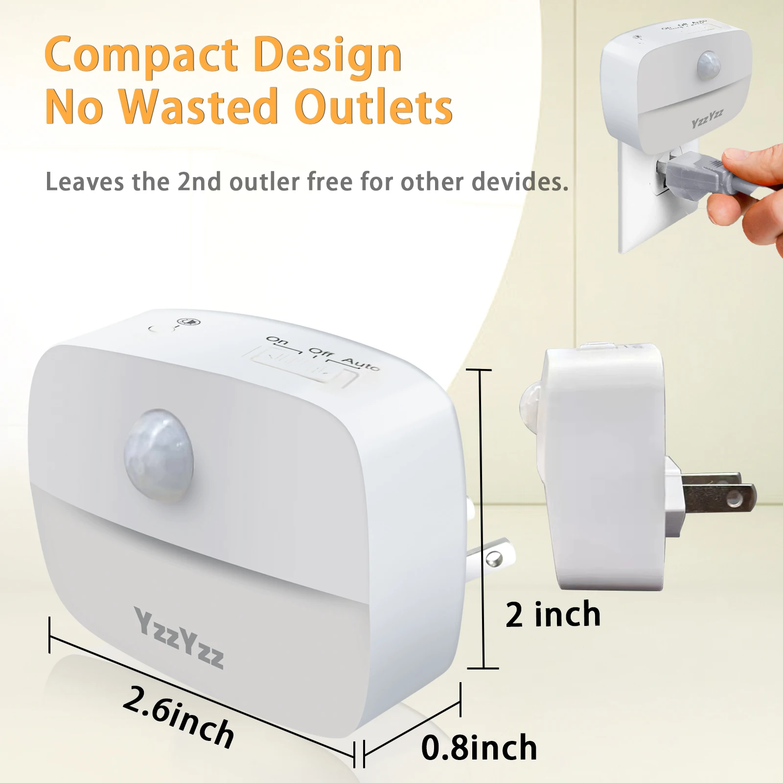 Светодиодный ночник с американской и европейской вилкой светильник пассивным ИК