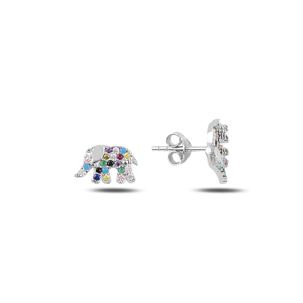 

Silver Elephant Earrings