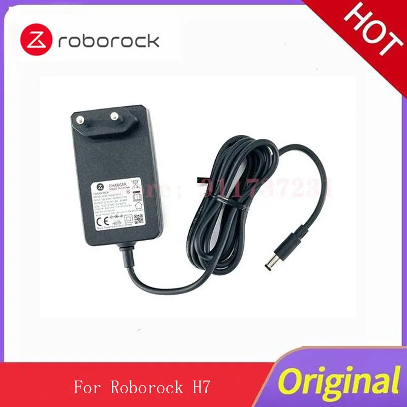 

Original Roborock H7 handheld wireless vacuum cleaner accessories charger power adapter, EU plug parts
