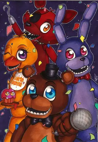 Плакат 5 Ночей с Фредди Five Nights at Freddy's ФНАФ Аниматроники №37 А3|Наклейки на стену| |