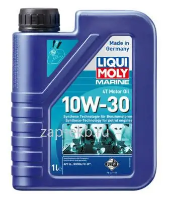 LIQUI MOLY Масло моторное водная техника HC-синтетическое Marine 4T Motor Oil 10W30 1л | Автомобили