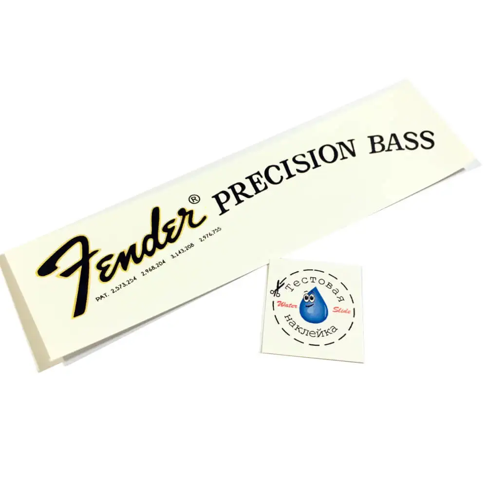 Декаль гитарная для бас-гитары &quotFender Precision Bass 1968-1976&quot |