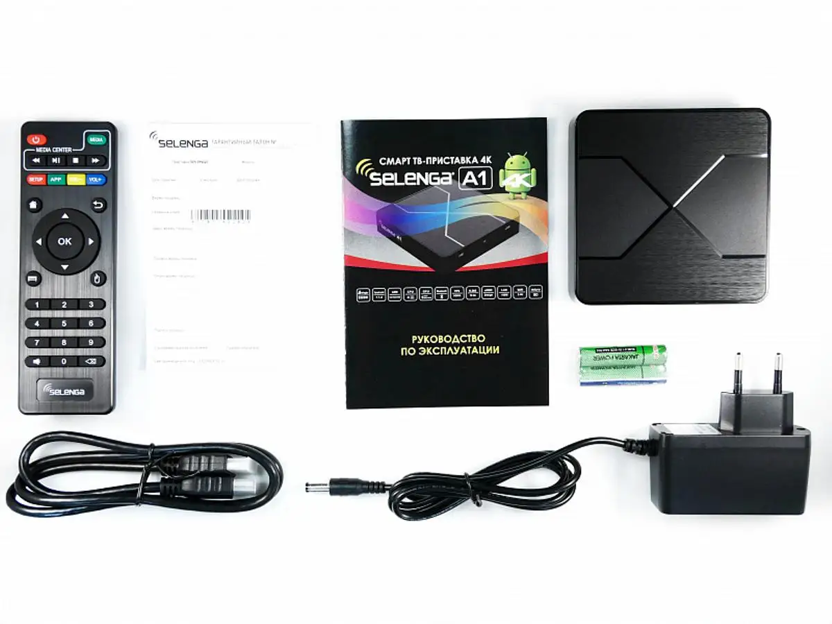 Smart TV - приставка Selenga A1 Android Amlogic S905W 1Gb+8Gb microSD Wi-Fi Bluetooth 4K UHD HDMI USB 2.0 AV LAN | Электроника