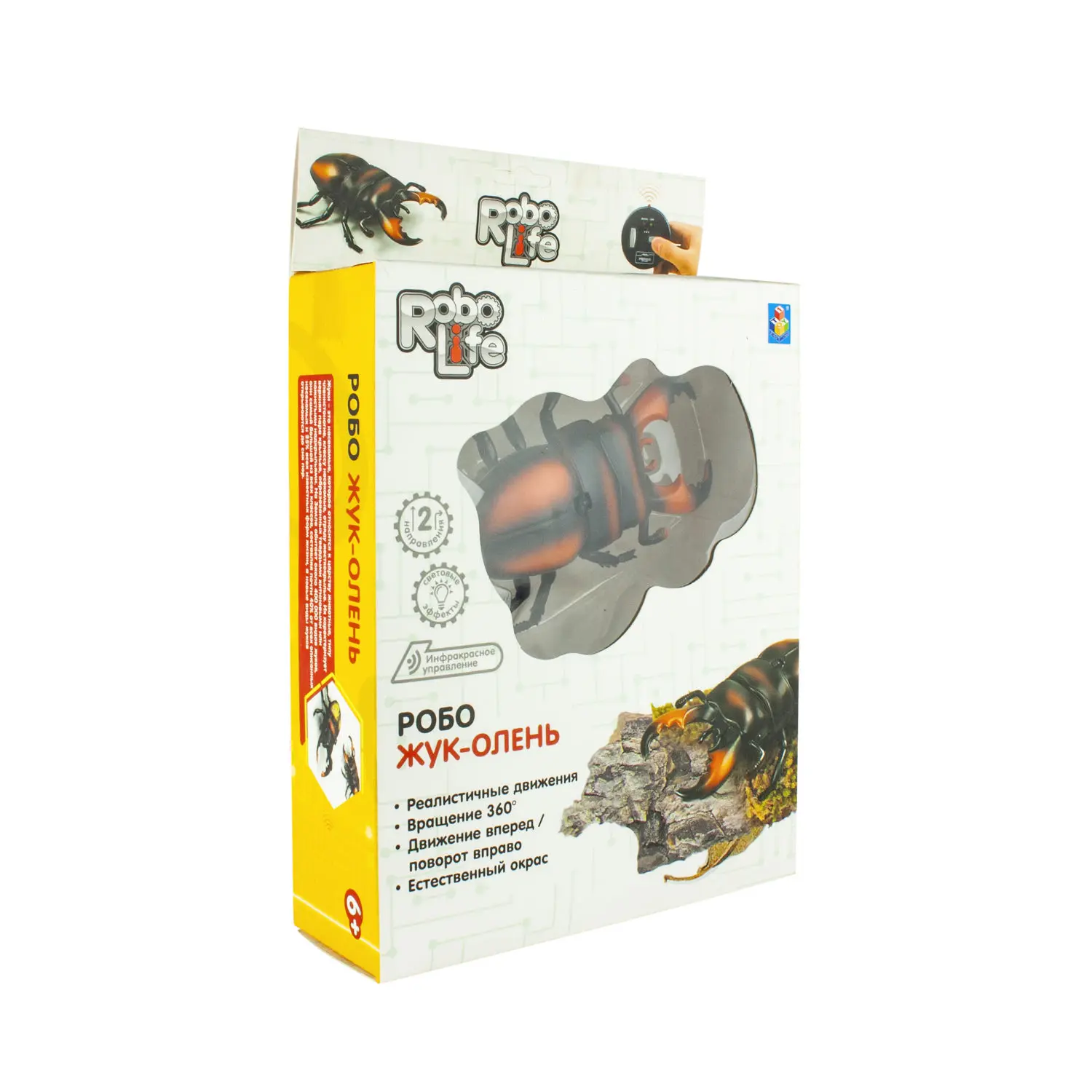 Игрушка 1toy Робо-Жук-Олень красный на ИК управлении с зарядкой от пульта | Игрушки