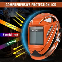 hitbox welding helmet %e2%80%8bauto darkening welding machine tools solar lithium dual power helmet for tig mig arc grinding welder mask