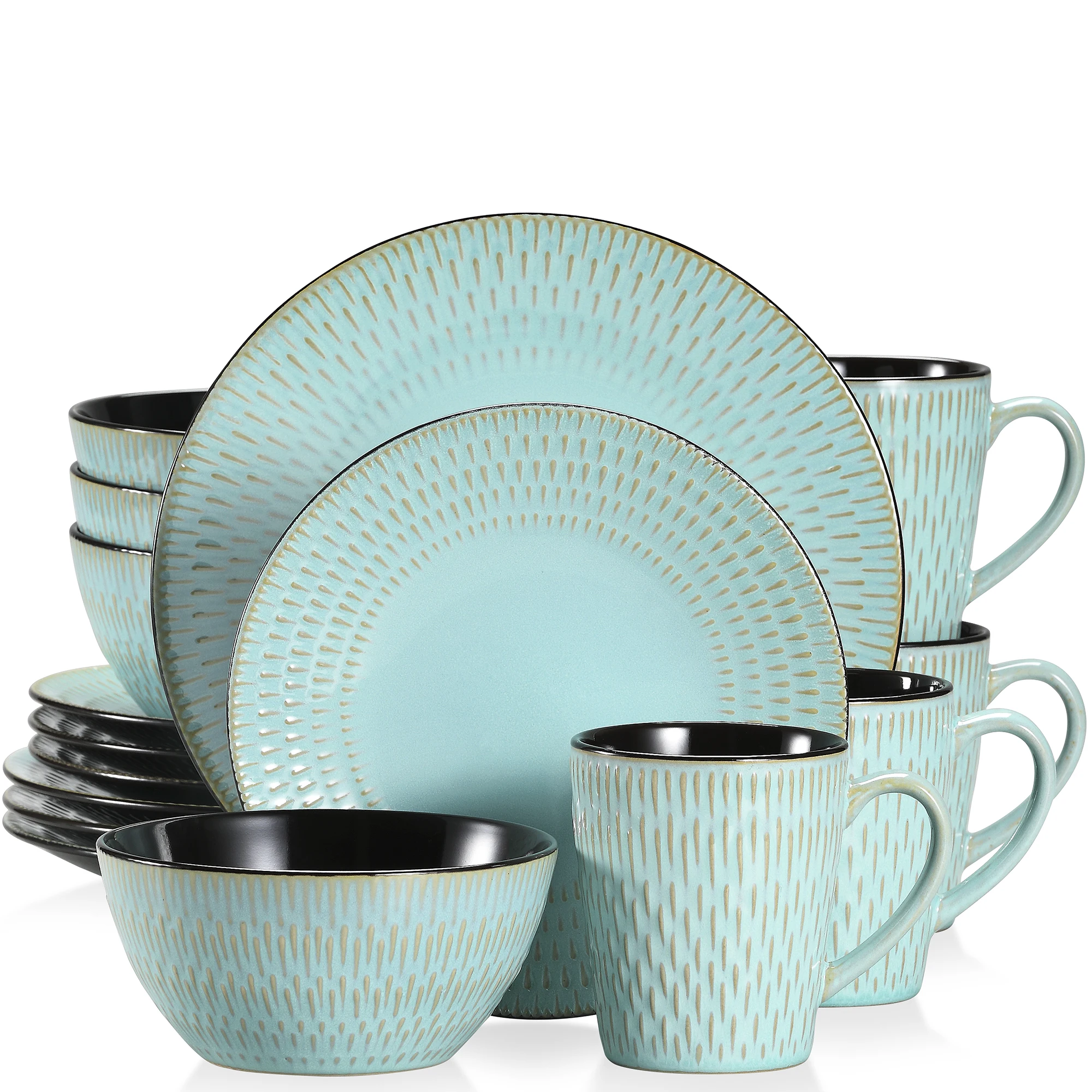 With Dinner/dessert Plate/soup Bowl/mug Service For 4/8/12