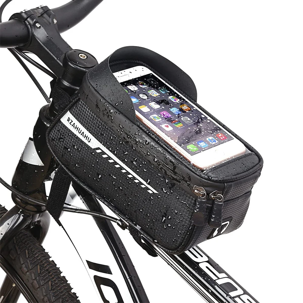 

Bike Phone Bag Bicycle Bag Front Frame Pouch Top Tube pouch Waterproof Bike Holder Accessories bag Mount Handlebar Cell Phone