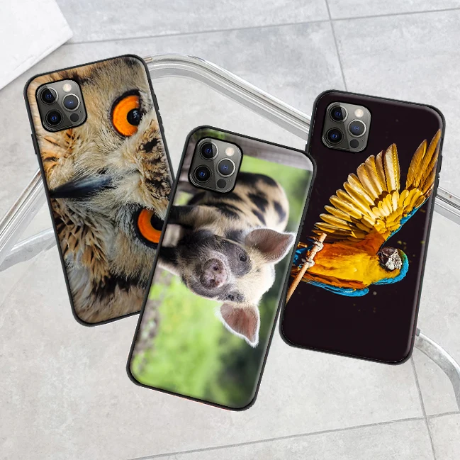 

Animal Phone Case For iPhone 7 8 Plus 6 6S Plus 12 Pro MAX Cases Back Cover Soft TPU For iPhone 7 8 Plus 6 6S Plus 12 Pro MAX