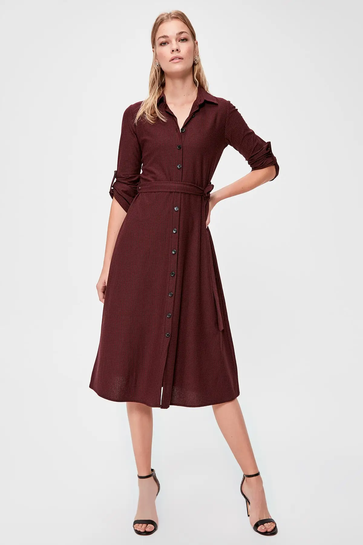 Trendyol кружевное трикотажное платье TWOAW20EL0971|Женские платья| |