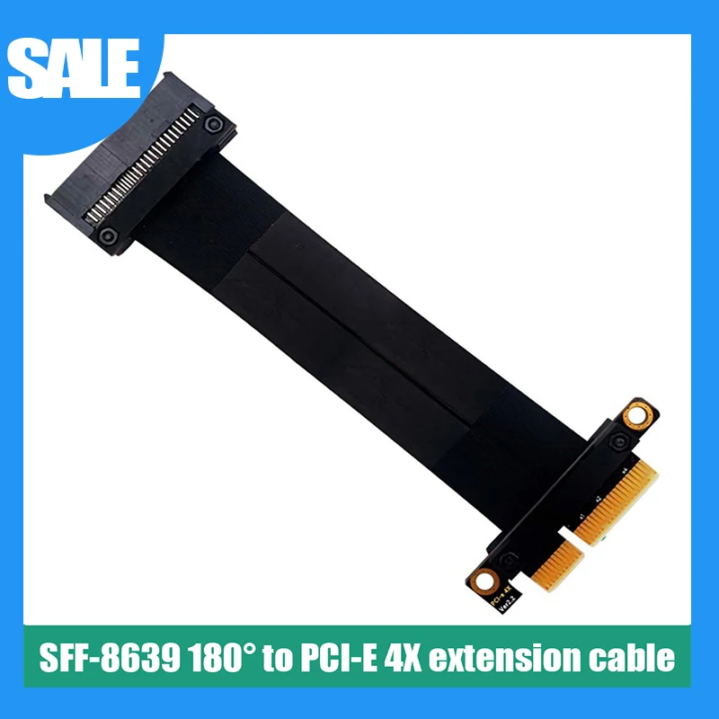 

SFF-8639 NVMe to PCIe 4x Extension Cable High Speed Transmission U.2 NVMe SSD to PCI-E 3.0 X4 Riser Card for U.2 NVME SSD