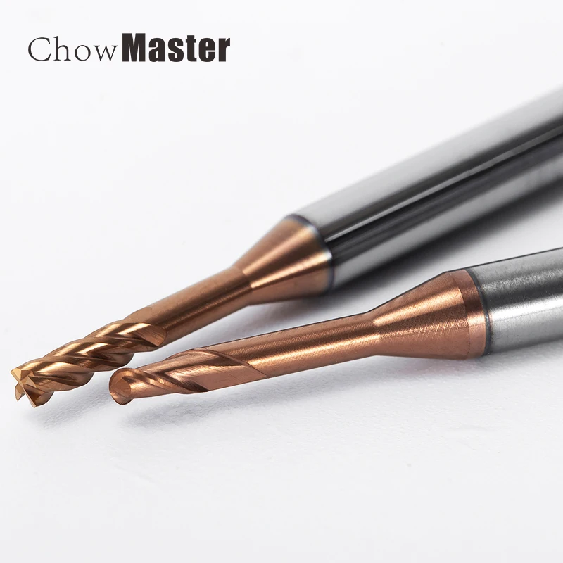 Микро карбидная Концевая фреза 2xD резак для обработки ребер ЧПУ глубокая длинная