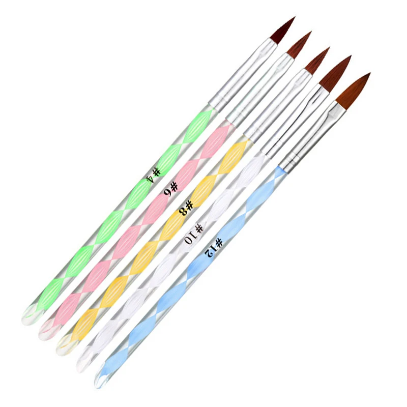 Набор кистей для рисования 5 шт./компл. в полоску гелевого покрытия ногтей |