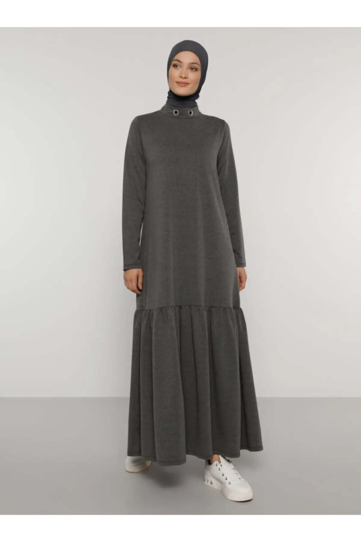 

Abayas Turkish Fashion Muslim Hijab Dress Long Sleeve Modest Islamic Clothing for Women Oman