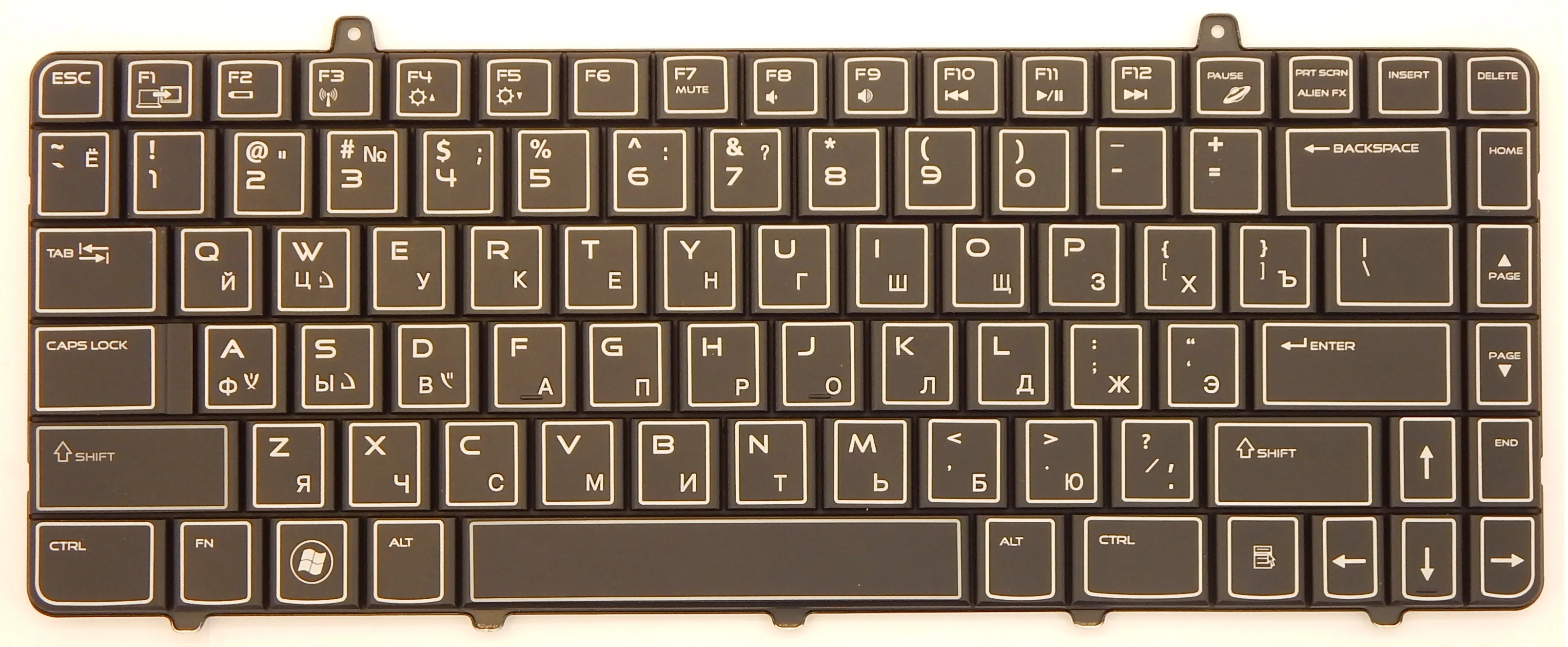 Клавиатура для ноутбука Dell Alienware M11x R2 R3 p/n: 0X4PNK V109002CS1 PK130BB1A03 0KTG44 |