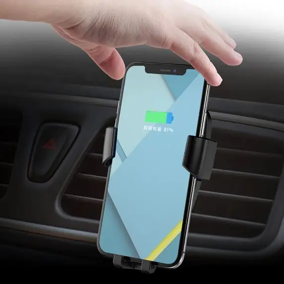 Быстрое автомобильное беспроводное зарядное устройство Qi 10 Вт для iPhone 11 Pro X XS Max XR