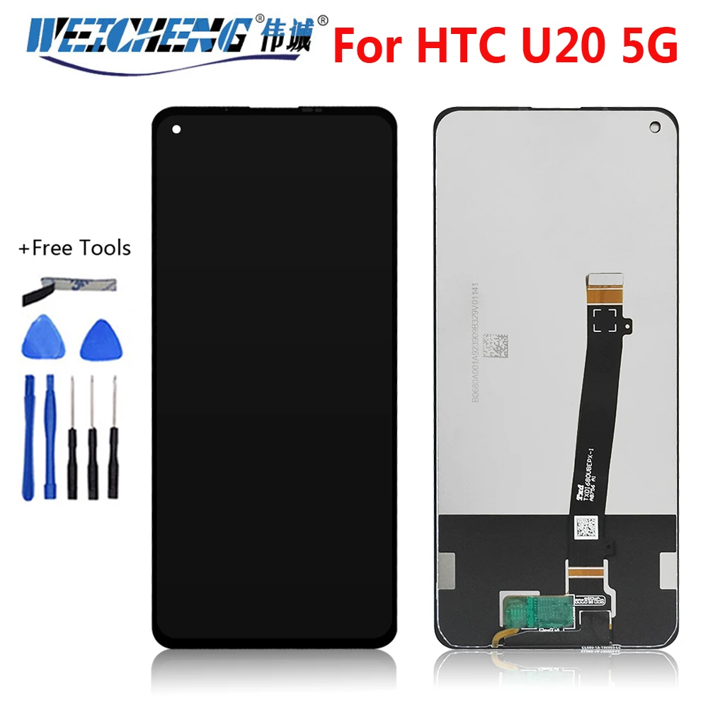

Для 6,8 "HTC U20 5G ЖК-дисплей Экран Дисплей + сенсорный экран Панель аналогово-цифровой преобразователь для HTC U20 5G в сборе запасные ЖК-дисплей Дис...