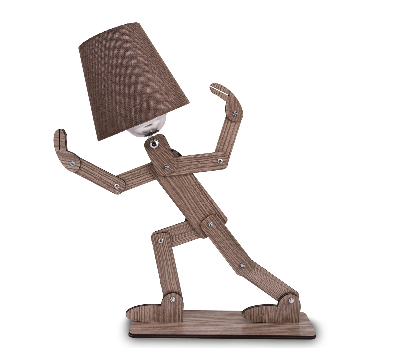

Vedemo Walking Man Decorative Wooden Luxury Lampshade (Movable Mechanism)