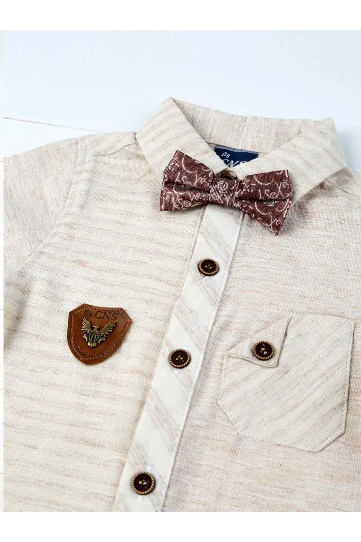 Детские шорты для мальчиков рубашка пояс и галстук-бабочка комплект из 4