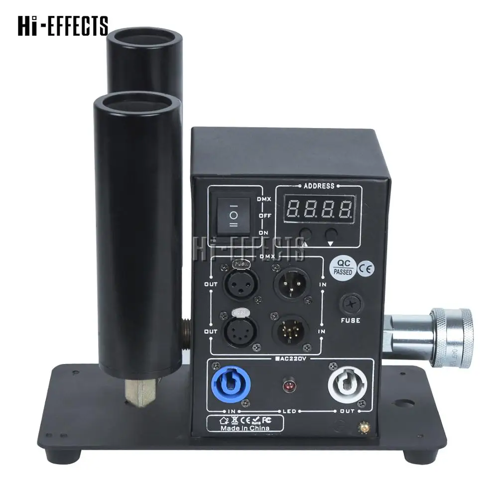 Двухсопла Co2 Jet Machine DMX контроль Blaster машина для DJ вечерние сценический эффект с 6 м