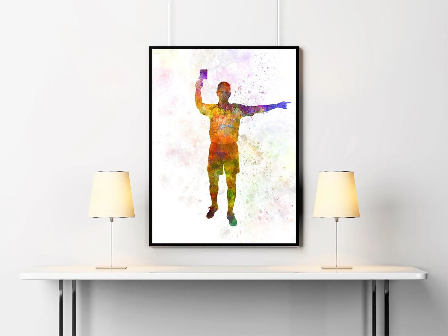 Постер футбольного судьи спортивное украшение для дома спортивный постер ламины