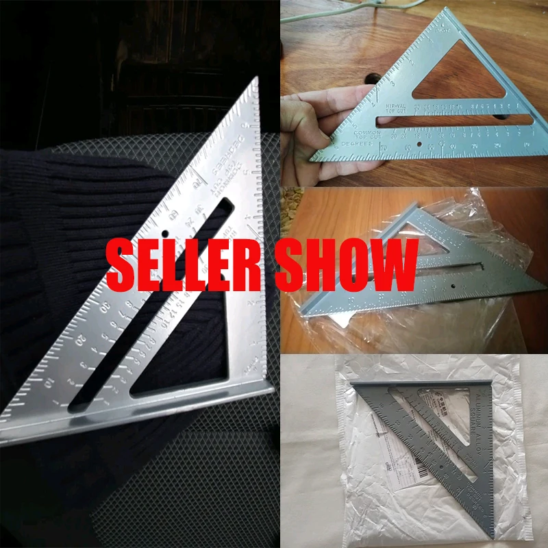 Линейка 7 дюймов из алюминиевого сплава квадратная линейка Деревообработка