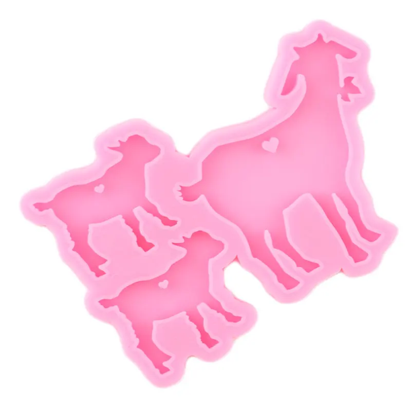 Силиконовые молды сделай сам для брелоков из блестящей козы овечки папы мамы